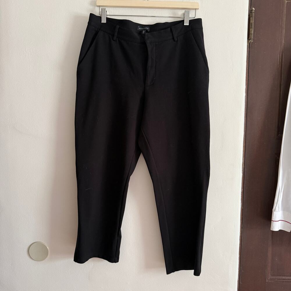 UNIVERSAL STANDARD | Black Slim Ankle Length High Rise Ponte Pants | XS / 10/12